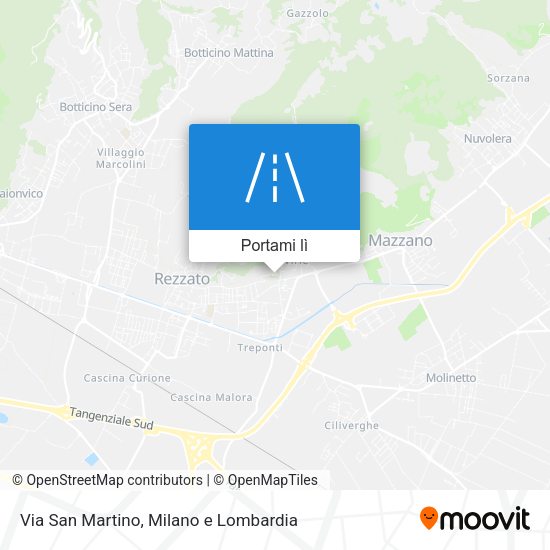 Mappa Via San Martino