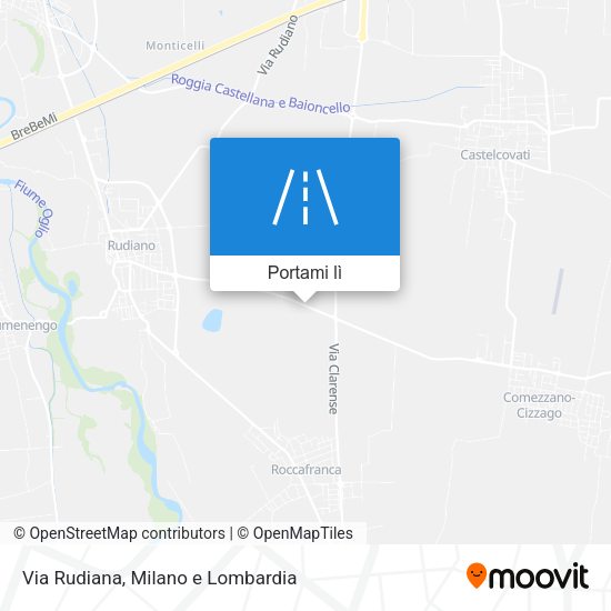 Mappa Via Rudiana
