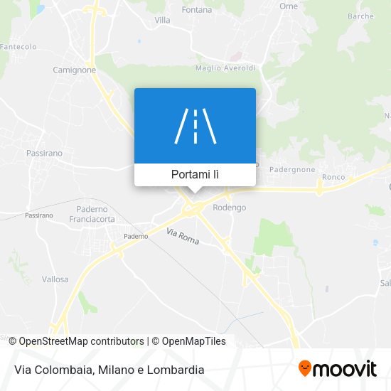 Mappa Via Colombaia