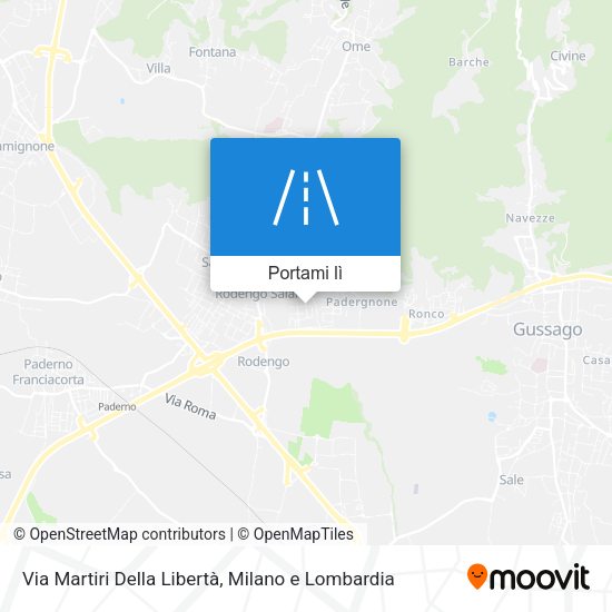 Mappa Via Martiri Della Libertà
