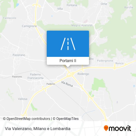 Mappa Via Valenzano