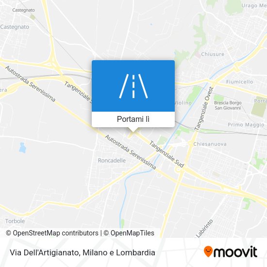 Mappa Via Dell'Artigianato