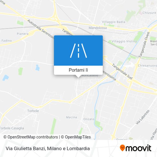 Mappa Via Giulietta Banzi