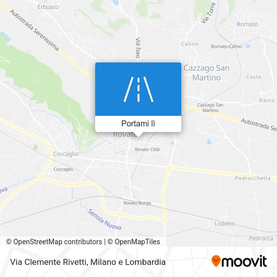 Mappa Via Clemente Rivetti