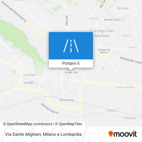 Mappa Via Dante Alighieri