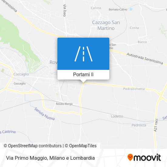Mappa Via Primo Maggio