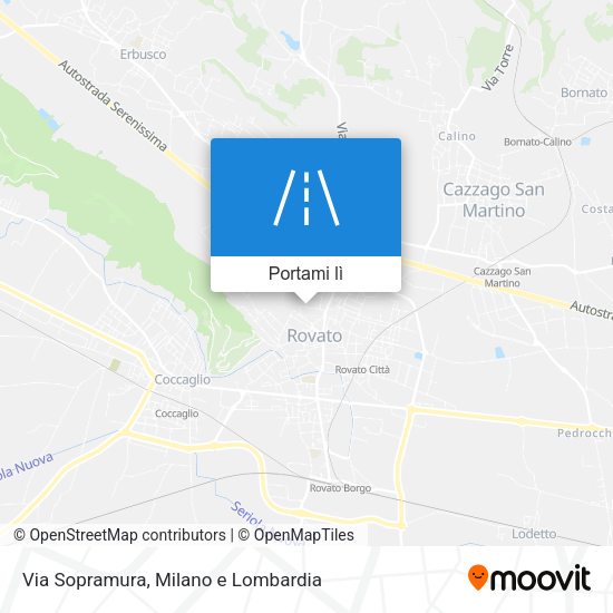 Mappa Via Sopramura