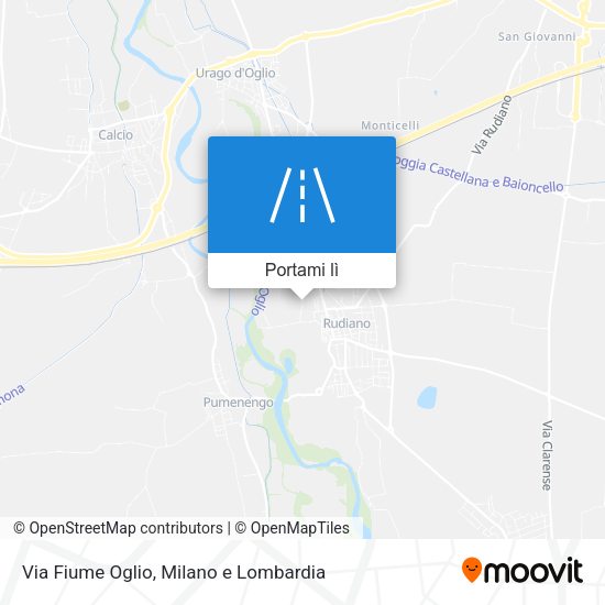 Mappa Via Fiume Oglio