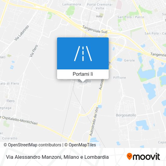 Mappa Via Alessandro Manzoni