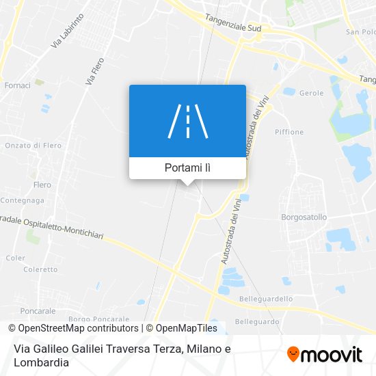 Mappa Via Galileo Galilei Traversa Terza