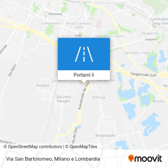Mappa Via San Bartolomeo