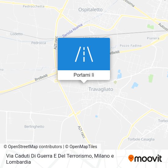 Mappa Via Caduti Di Guerra E Del Terrorismo
