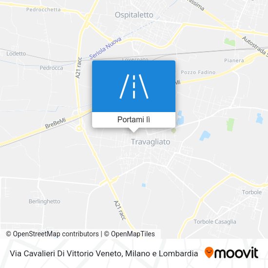 Mappa Via Cavalieri Di Vittorio Veneto