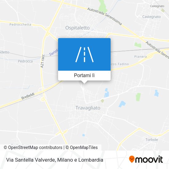 Mappa Via Santella Valverde