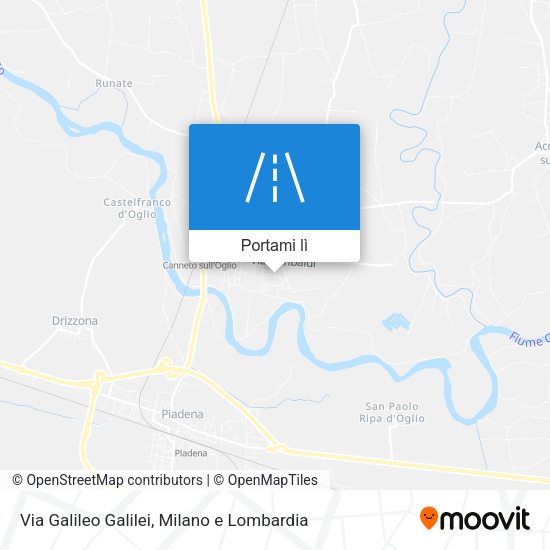 Mappa Via Galileo Galilei
