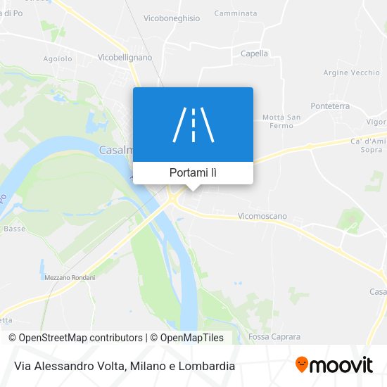 Mappa Via Alessandro Volta