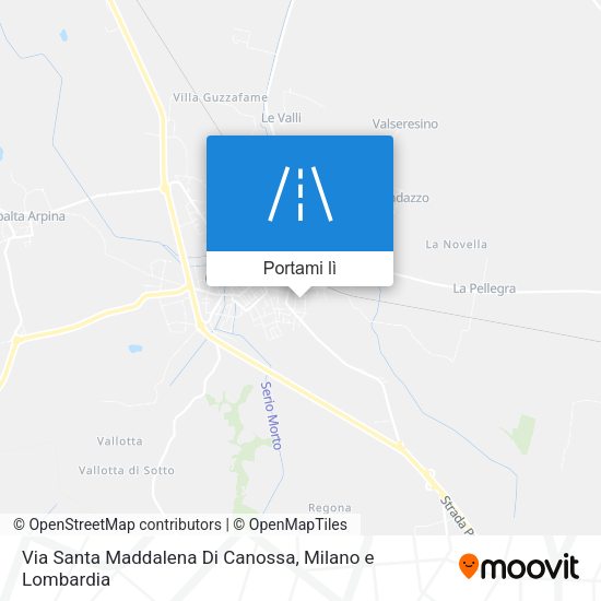 Mappa Via Santa Maddalena Di Canossa