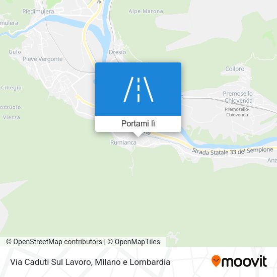 Mappa Via Caduti Sul Lavoro