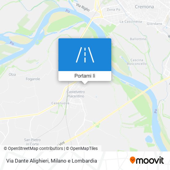 Mappa Via Dante Alighieri