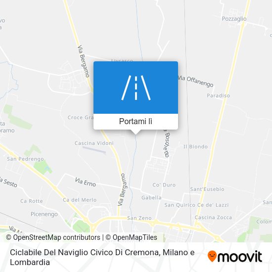 Mappa Ciclabile Del Naviglio Civico Di Cremona