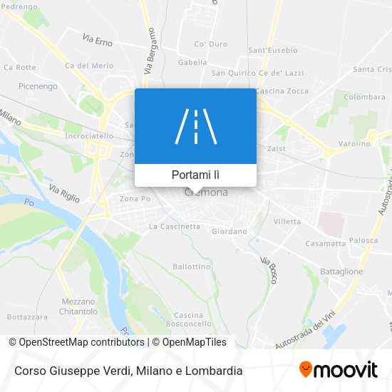 Mappa Corso Giuseppe Verdi