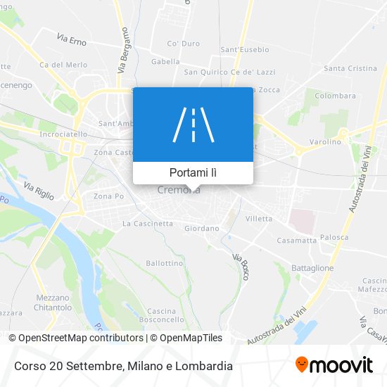 Mappa Corso 20 Settembre