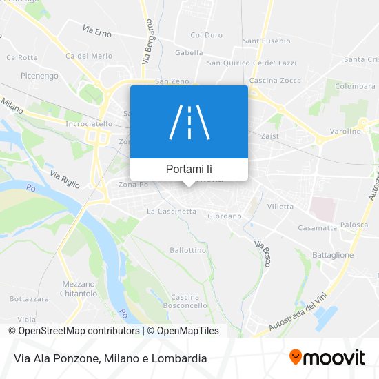 Mappa Via Ala Ponzone