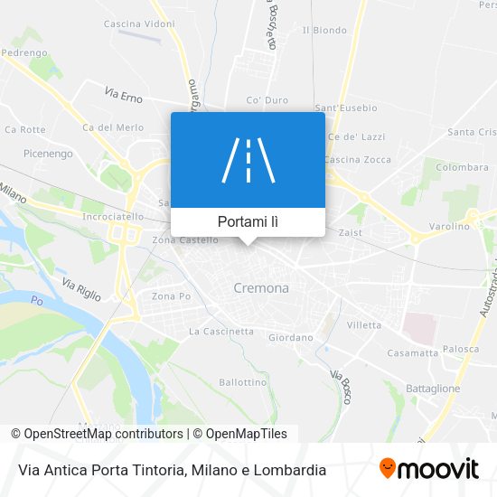Mappa Via Antica Porta Tintoria