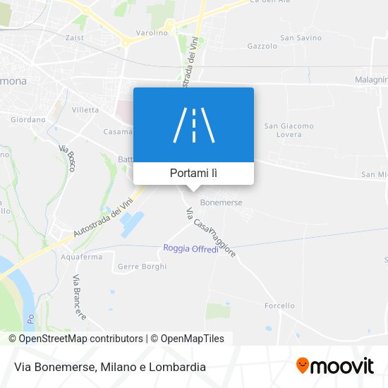 Mappa Via Bonemerse