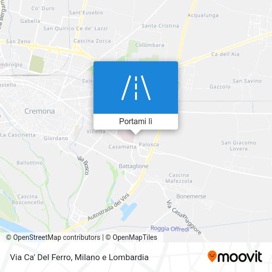 Mappa Via Ca' Del Ferro