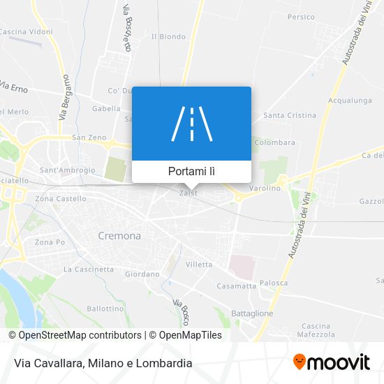 Mappa Via Cavallara