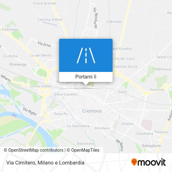 Mappa Via Cimitero