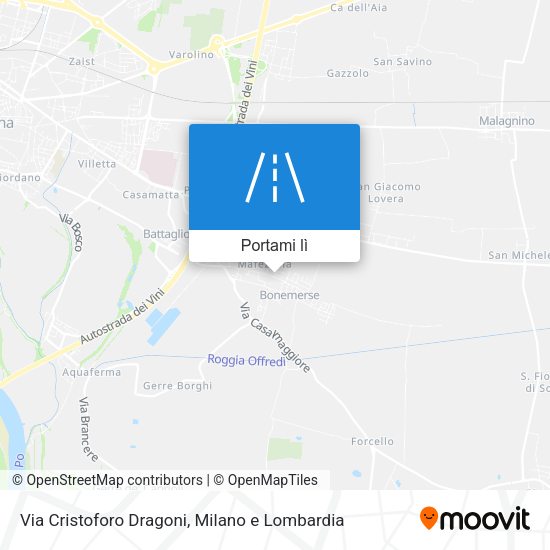 Mappa Via Cristoforo Dragoni