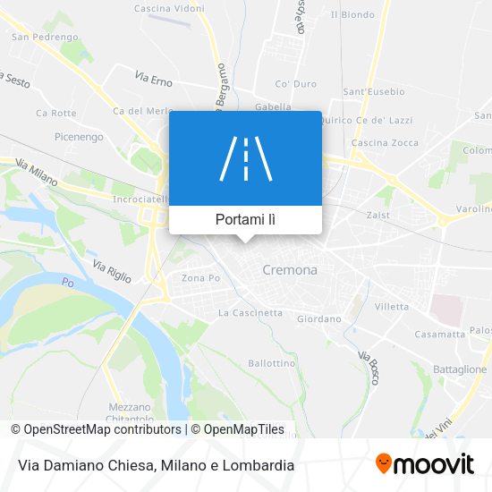 Mappa Via Damiano Chiesa