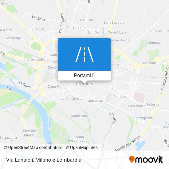 Mappa Via Lanaioli