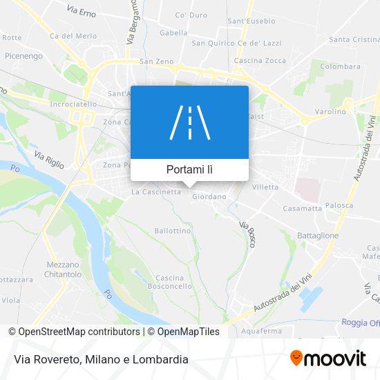 Mappa Via Rovereto