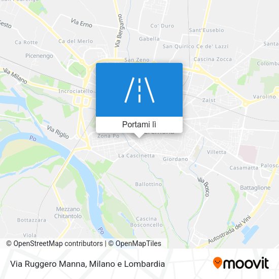Mappa Via Ruggero Manna