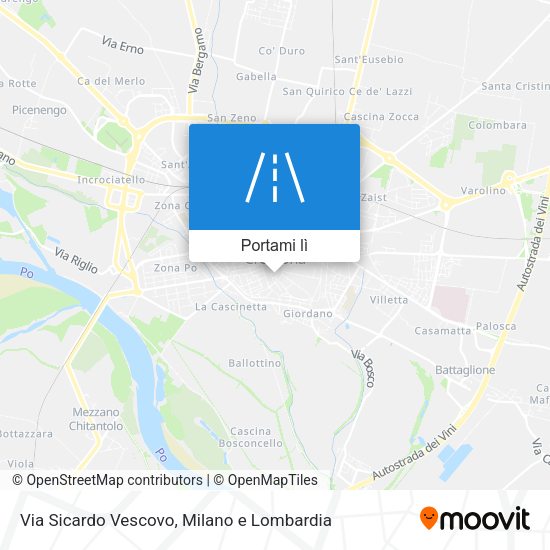 Mappa Via Sicardo Vescovo