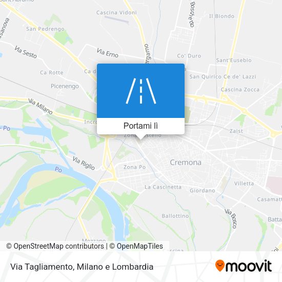 Mappa Via Tagliamento