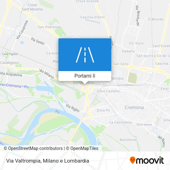 Mappa Via Valtrompia