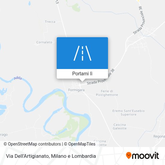 Mappa Via Dell'Artigianato