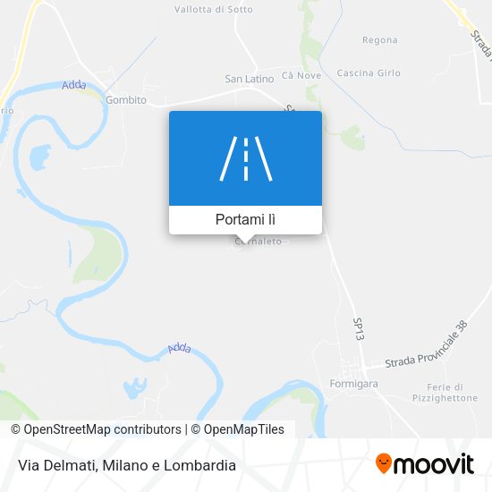 Mappa Via Delmati