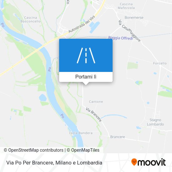 Mappa Via Po Per Brancere