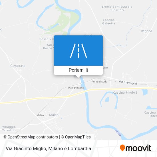 Mappa Via Giacinto Miglio
