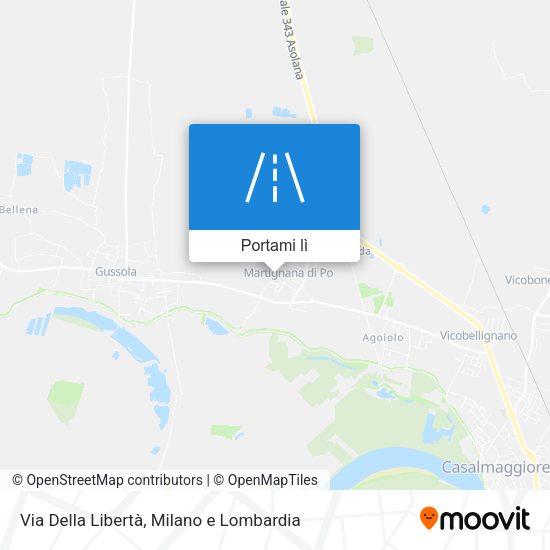 Mappa Via Della Libertà