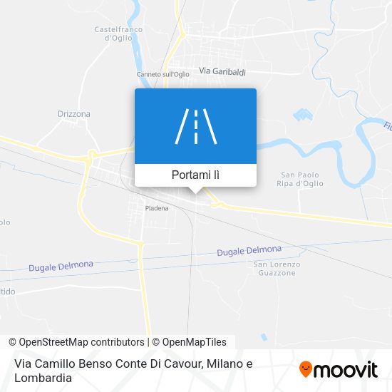 Mappa Via Camillo Benso Conte Di Cavour