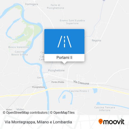 Mappa Via Montegrappa