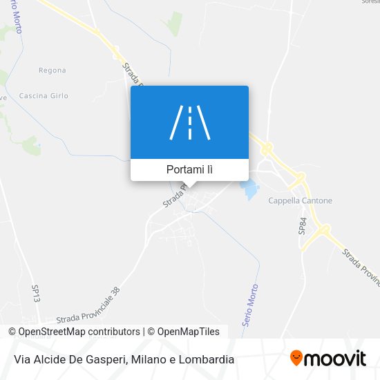 Mappa Via Alcide De Gasperi