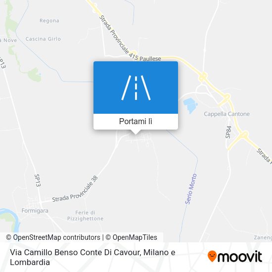 Mappa Via Camillo Benso Conte Di Cavour