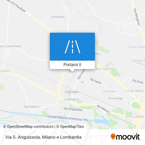 Mappa Via S. Anguissola